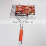 Large BBQ Grill Basket Grid Meat Clip thumbnail-1
