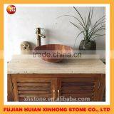 2016 Red Gradient Indoor Granite Top Stone Wash Basin thumbnail-2