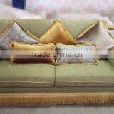 Elegant Green Upholstery Sofa, Classic Wooden Three Seater Sofa Couch, Comfort Living Room Chesterfield Sofa thumbnail-3