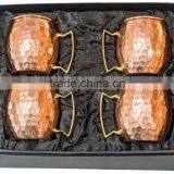 Moscow Mule Mug 100% Copper/ Copper Mug With Custom Gift Box / Mow Mule Mugs With Gift Pack thumbnail-1