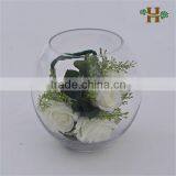Handmade Decorative Clear Glass Vase, Home Use Table Glass Fish Bowl thumbnail-1