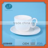 coffee cups and saucers,ceramic type white teacup Eco-Friendly Feature and ceramic,Ceramic Material cup with cookie holder