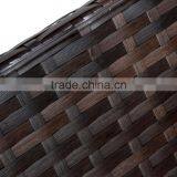 2017 Trade Assurance Most Popular Outdoor Space Saving Restaurant Used pe Rattan Garden Table Set Designs thumbnail-5