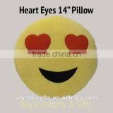 Emoji Pillows 14"/35cm Soft Stuffed, Smiley Toy Plush Pillow USA SELLER!! thumbnail-2