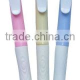 cute Plastic ballpen with soft grip for promotional