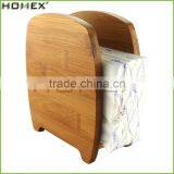 Wholesale Hotel Bamboo Recipe File or Napkin Holder Ecof-friendly Kitchens Bamboo Recipe Card Box and File Holder Hig/Homex_BSCI thumbnail-2