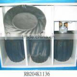 4pcs Ceramic Bathroom Set Black Color Hand Made thumbnail-1