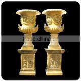 Natural Stone Flower Pot Giant Garden Pots for Sale thumbnail-1