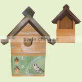 Antique Wood Bird House thumbnail-1