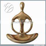 Metal Nude Sitting Abstract Human Sculpture thumbnail-2