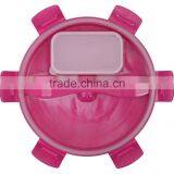 2017 Hot Style Got the Patent Plastic Salad Box With Silicone Ring thumbnail-3