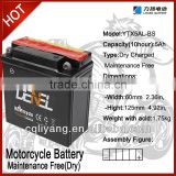 Cheap ego battery Dry Charge SEALED MAINTENCE FREE Motorcycle Battery (12v5ah)
