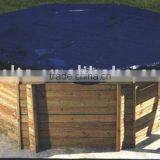 Above Ground Pool Cover Dust Cover Leaf Cover With Winch Cable thumbnail-1