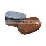 Japanese Bento Box Sushi Wood Container Sushi Bento Wappa Made in Japan thumbnail-3