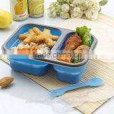 Food Grade Various Styles Collapsible Silicone Lunch Box/ Bento Box/ Food Container thumbnail-1