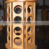 Hot Selling Eco-friendly Natural Bamboo Spice Rack With Turnplate