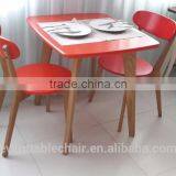 Hot Sale Wood Dining Table and Chair Sillas Restaurant thumbnail-6