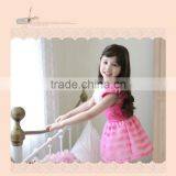2015 Summer Girls Dress Girls Cute Princess Stripe Dress 3D Flower Boutique Party Costume Children Clothes Dress for Girl thumbnail-6