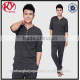 Men Pajamas Plain Sleepwear Cotton Custom Wholesale Pajamas thumbnail-1