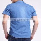 Washed Mens Casual Jeans Dress Shirt,casual Clothes 2015 Summer Trend Tshirt,jeans Men Shirt thumbnail-2