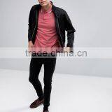 Custom Fashion Short Sleeve Contrast Tips Spread Collar Pink Men's 100% Cotton Pique Breathable Slim Fit Casual Polo Shirt thumbnail-4