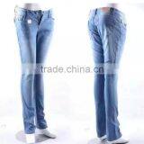 Factory Price Washed Tight Jeans Stock Lot thumbnail-1