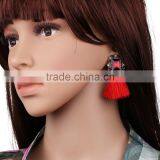 Bohemian Style Big Crystal With Tassel Charms Earrings for Women Jewelry thumbnail-2