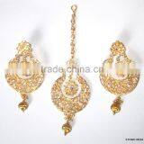 Dangler EARRINGS TIKA Gold Tone EARRINGS thumbnail-1