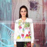 Wholesale Girl's Slim Fit Emboridery Baseball Jacket thumbnail-2