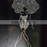 Natural Girl Big Hair Rhinestone Transfer Iron On thumbnail-1