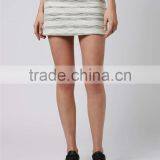 Latest Design Fashion Petite Stripe Boucle Skirt Woolen Mini Skirts Custom Made Fashion Skirt thumbnail-4