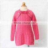 Long Sleeve British Sweater Dress for Baby Girl thumbnail-1