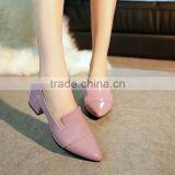 Zm50398b New Style Single Lady Shoe Chunky Heels Fashion Sexy Women Footware thumbnail-4