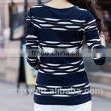 Wholesales Comfortable 100% Cotton T-shirt Long Sleeve for Ladies thumbnail-5