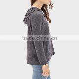 2015 Women Wear Gray Hoodie With Tie thumbnail-2