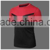 Summer Style Mens Athletic Sport T Shirt Short Sleeve Slim Fit Polyester Shirt thumbnail-6