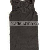 Grey Stripe Seamless Tube Top thumbnail-1