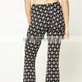 Factory Price Gypsy Print Spandex Ornate Flare Dressy Stretch Pants thumbnail-4