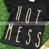 New Girls Spring Design Short Sleeves Outfits Girls Boutique Clothing Hot Mess With Skirts Girls Summer Sets With Accessoreis thumbnail-2