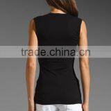 Scoop Neck Tank in Black thumbnail-3