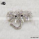 Elephant Shaped Rhinestone Brooch Crystal Pins Wholesale Brooches for Wedding Invitation Cards thumbnail-1