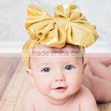 Cute Baby Girls Children Bow Headband Top Knot Headband Lovely Baby Turban Hair Wraps thumbnail-2