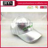 Fitted Leather Unusual Baseball Caps Silvery 6 Panel Baseball Hat thumbnail-3