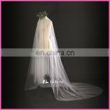 A08 China Manufacture Wholesale Cheap Price Two Layers Long Wedding Veil thumbnail-3