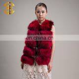 New Design Women Women Genuine Raccoon Fur Vest thumbnail-1