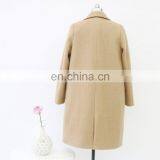 Fashion Women Winter Wool Coat With Long Sleeves thumbnail-2