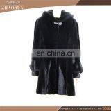 Wholesale Lastest Luxury Soft Mink Coat Jacket Hooded Woman Long Mink Fur Coat With Prices thumbnail-1