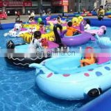 Inflatable pool with bumper boats/ bumper boat with water pool/ water pool