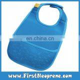 Rainbow Flower 3mm Thick Neoprene Sublimation Printing Baby Bibs thumbnail-5