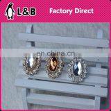 2016 3cm*2.3cm Flower Alloy Shoes Accessories With Rhinestone